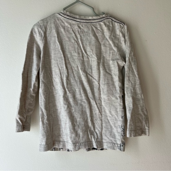 🌼 5/$25 Appaman Kids Bulldog Print Long Sleeve Tee | Size 4T | Gray Cotton Shirt - Picture 10 of 10